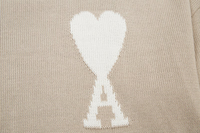 "Heart" Sweater Cream