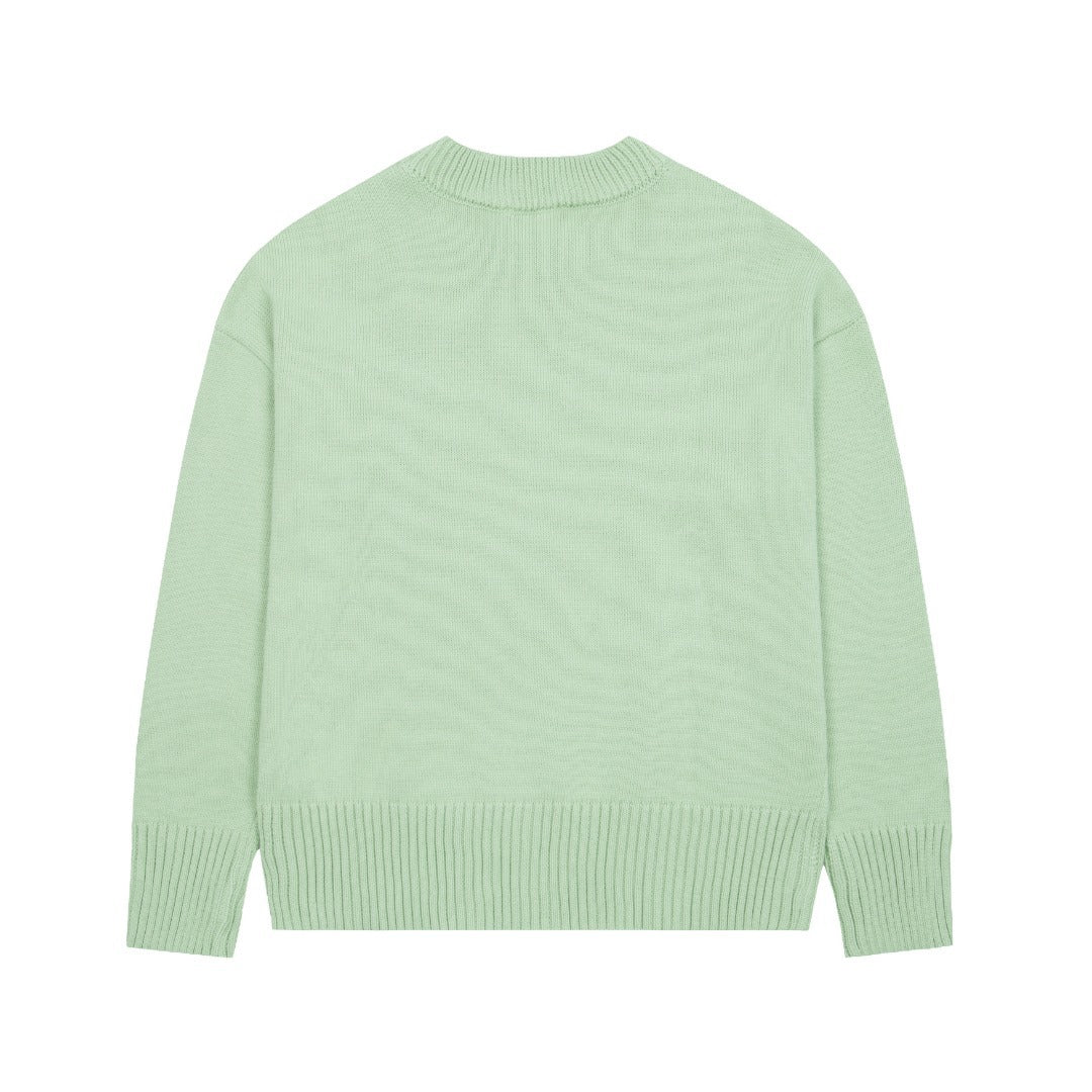 "Heart" Sweater Mint