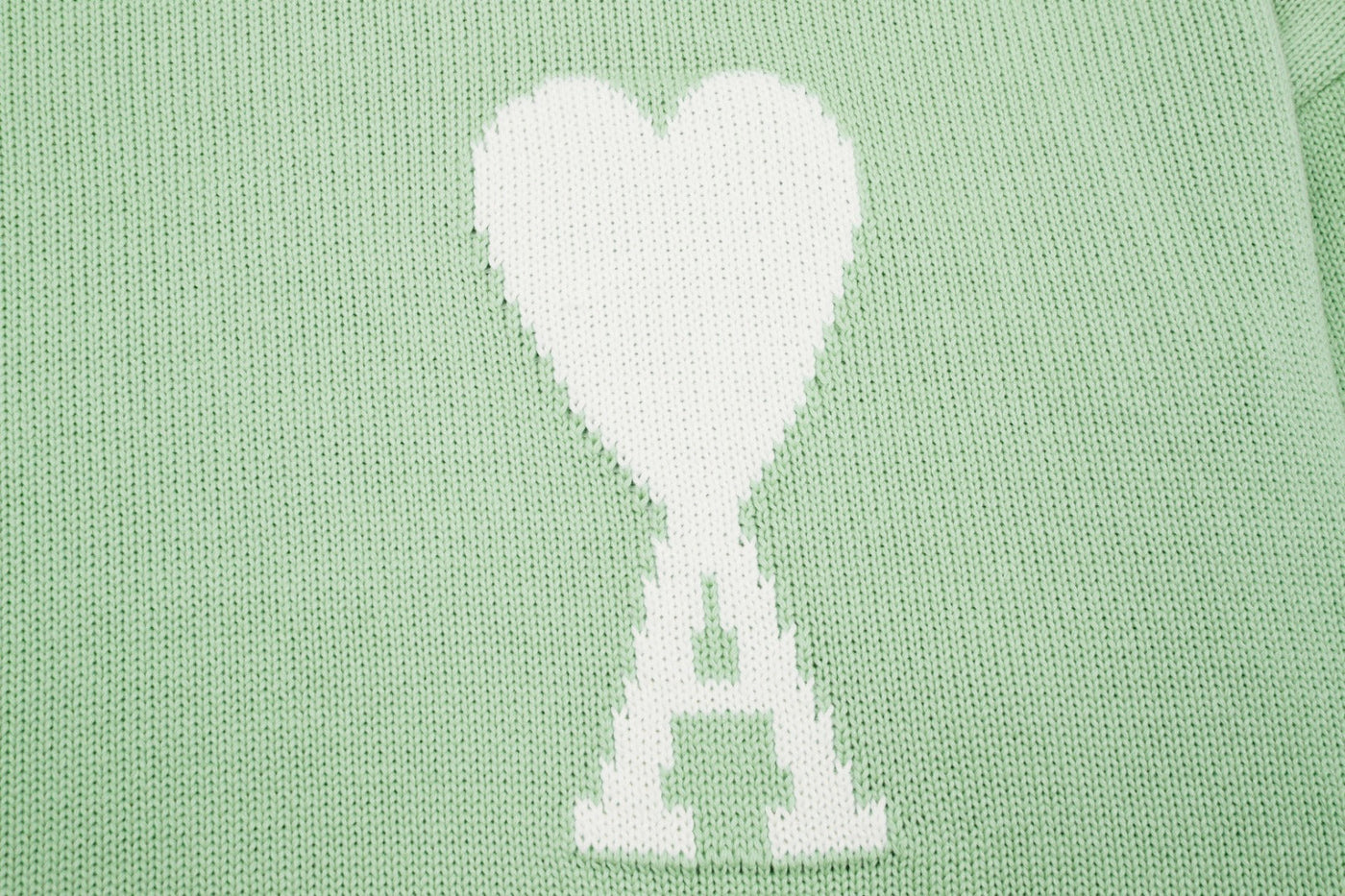 "Heart" Sweater Mint