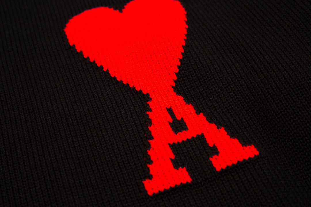 "Heart" Sweater Black