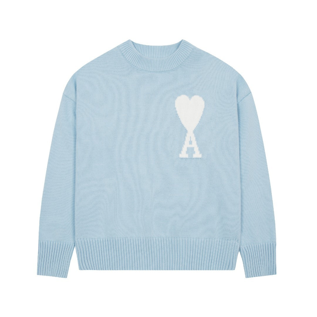 "Heart" Sweater Babyblue